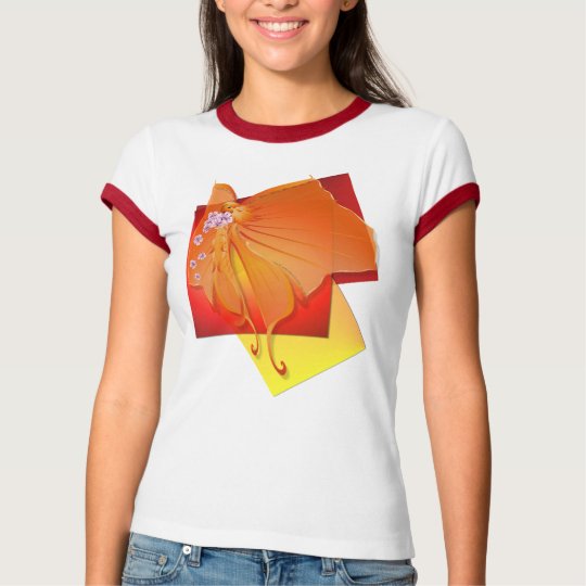Sun Lady Butterfly background Shirt