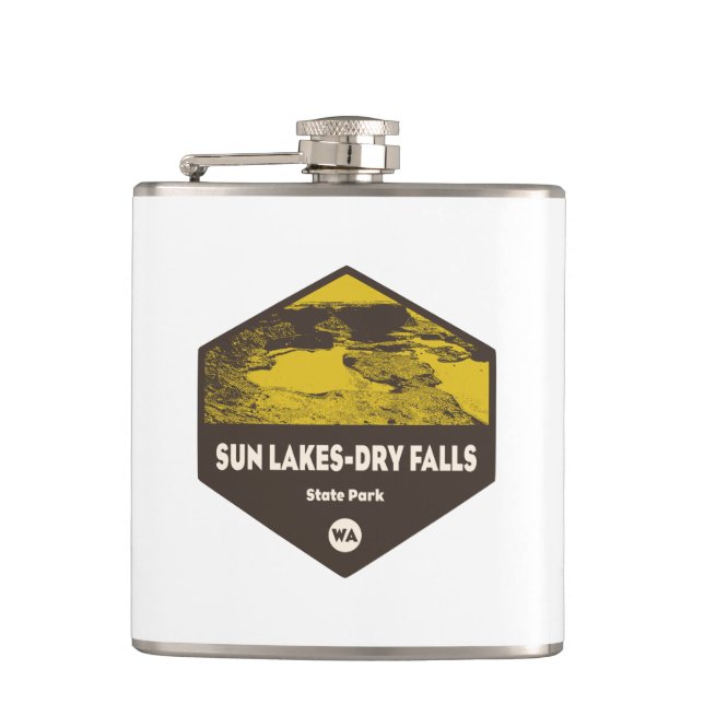 Sun Lakes-Dry Falls State Park Washington Flask (Front)