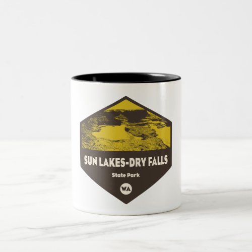 Sun Lakes_Dry Falls State Park Washington Two_Tone Coffee Mug