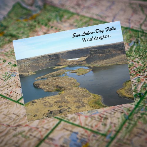 Sun Lakes_Dry Falls Washington Travel Photo Postcard