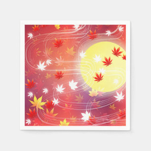 Sun & Leaves Paper Napkin
