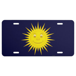 Sun License Plate