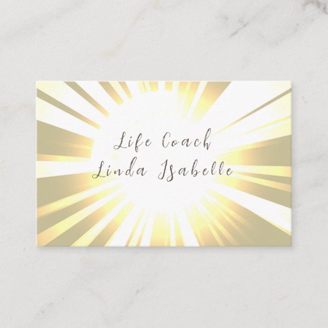 Sun, Life coach, Reiki, Counselor, Business Cards (Front)