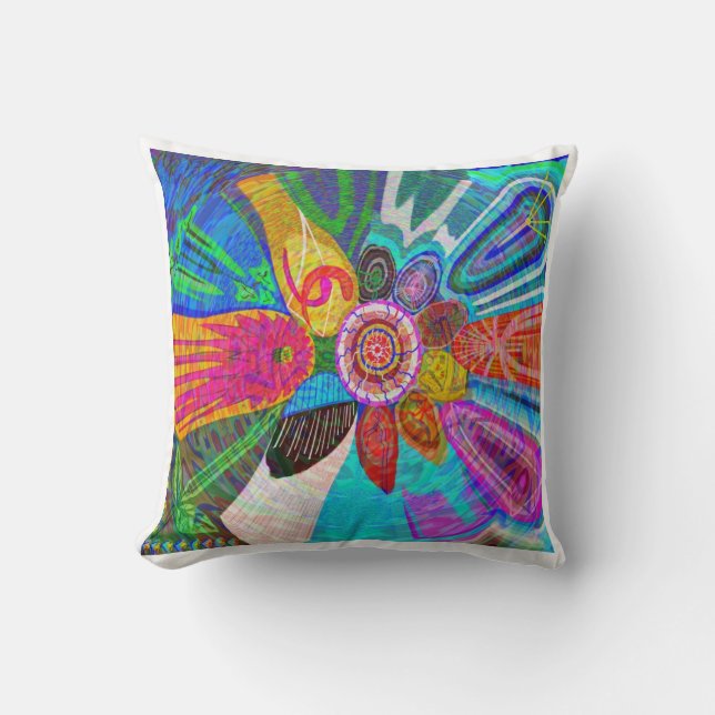 SUN Life Force on earth Throw Pillow (Front)