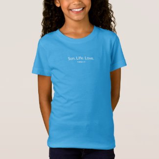 Sun. Life. Love.™ girl's light on dark T-Shirt