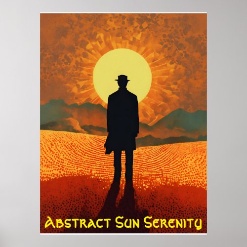 Sun Live Abstract Serenity Poster