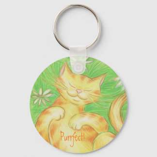 Sun Lover 'Purrfect! key chain