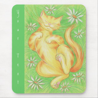Sun Lover 'Your Text' mousepad green