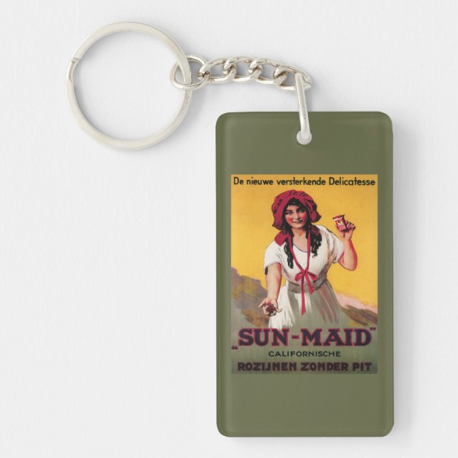 Sun-Maid California Raisin Poster Keychain (Front)