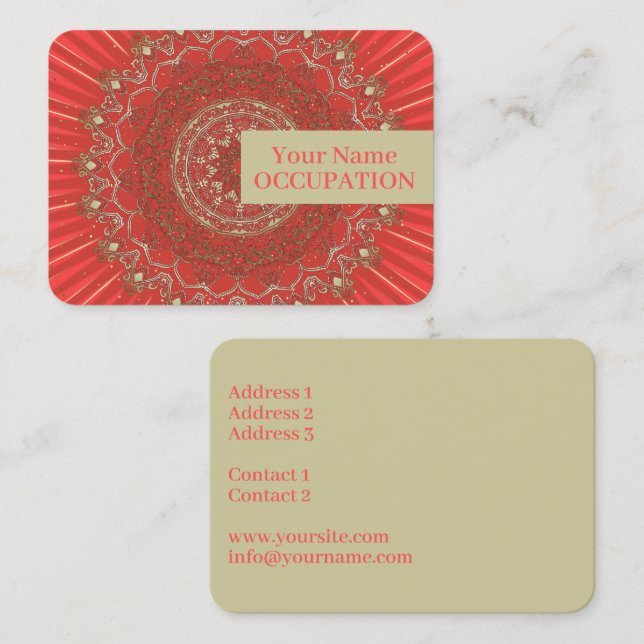 Sun Mandala - Business Card (Front/Back)