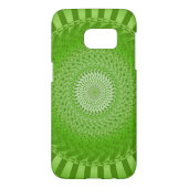 Sun Mandala green Case-Mate Samsung Galaxy Case (Back)