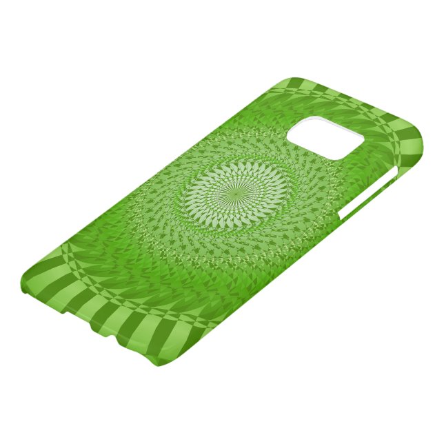 Sun Mandala green Case-Mate Samsung Galaxy Case (Top)