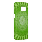 Sun Mandala green Case-Mate Samsung Galaxy Case (Back/Right)