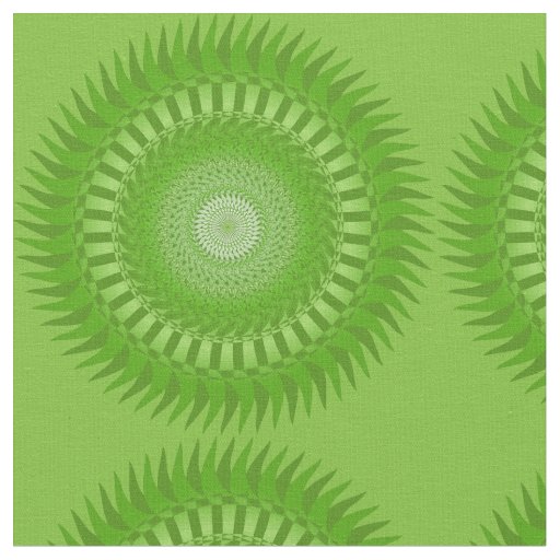 Sun Mandala green Fabric