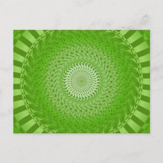 Sun Mandala green Postcard