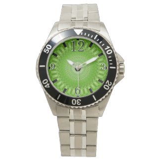 Sun Mandala green Wrist Watch