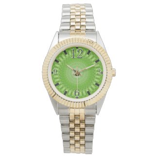 Sun Mandala green Wristwatch