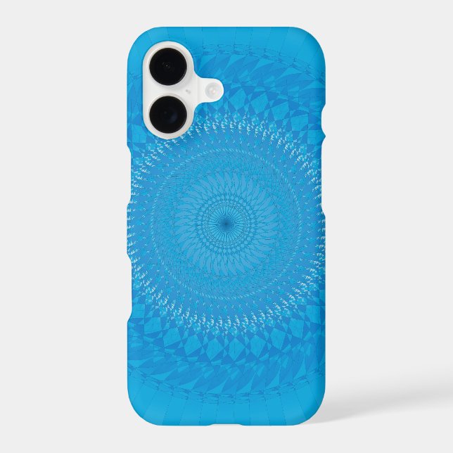 Sun Mandala Light blue Iphone Case (Back)