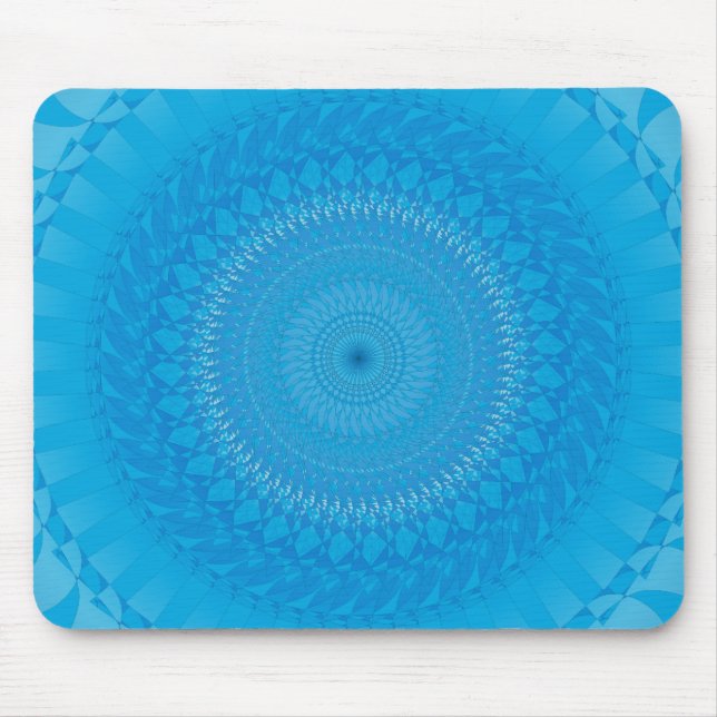 Sun Mandala Light blue Mouse Pad (Front)