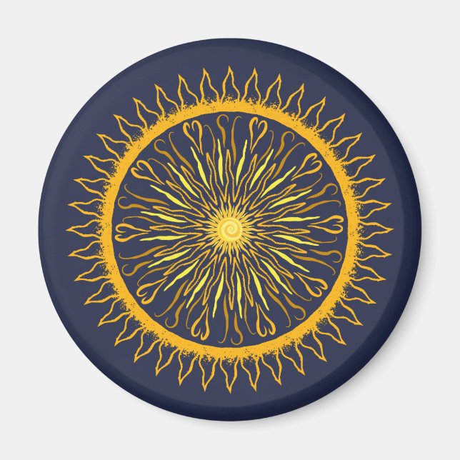 Sun Mandala Magnet (Front)