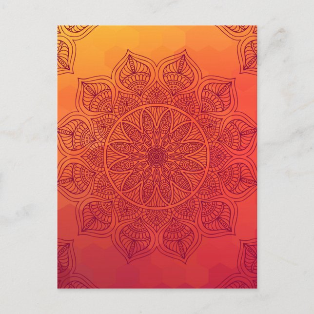 Sun mandala postcard (Front)