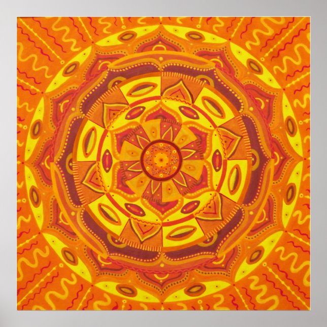 Sun Mandala Poster (Front)