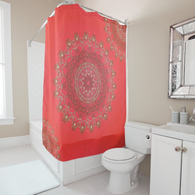 Sun Mandala - Shower Curtain (In Situ)
