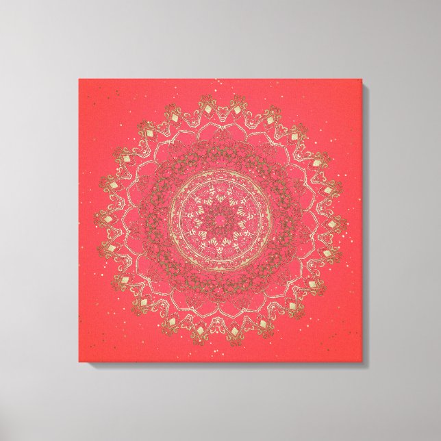 Sun Mandala - Wrapped Canvas Print (Front)