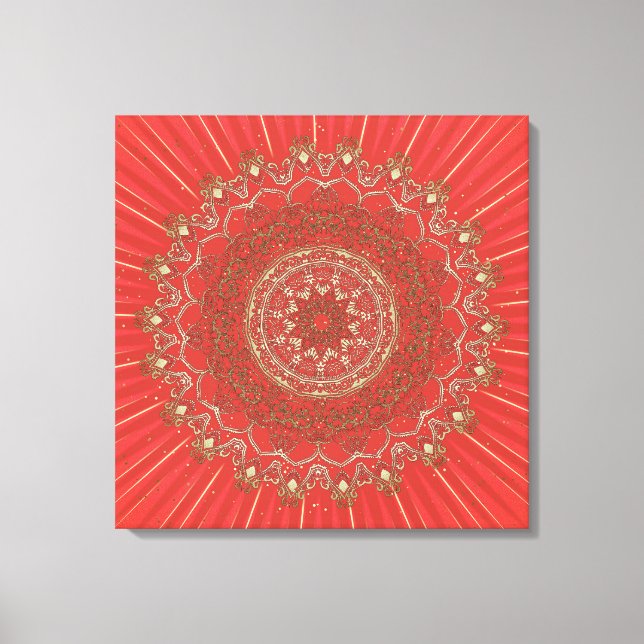 Sun Mandala - Wrapped Canvas Print (Front)
