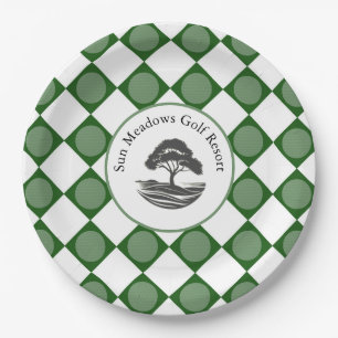 Sun Meadows Golf Party Plate