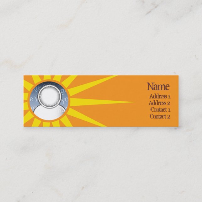 Sun Mini Business Card (Front)