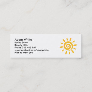 Sun Mini Business Card