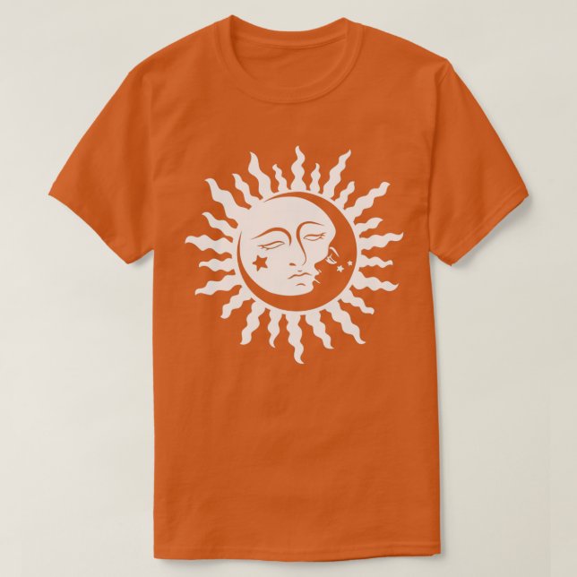 Sun Moon Alchemy Astrology Witchy Gothic Design 1 T-Shirt (Design Front)