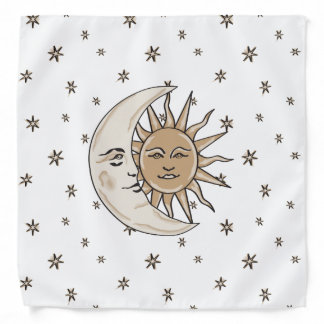 Sun, Moon and Stars Bandana