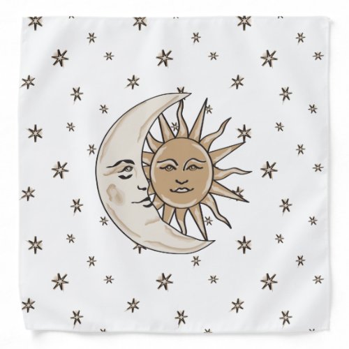 Sun Moon and Stars Bandana