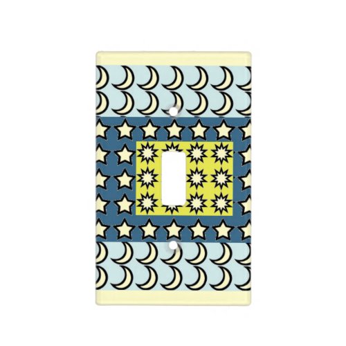 Sun Moon and Stars Light Switch Cover