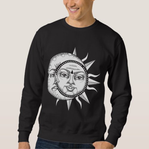 Sun Moon Astronomy Astronomer Astrology Galaxy Spa Sweatshirt