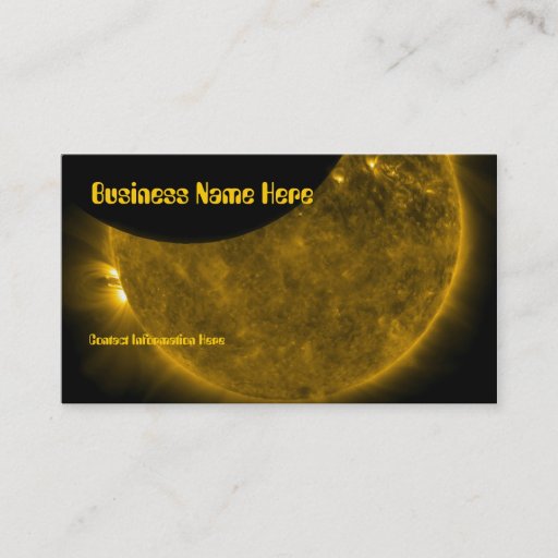 Customizable Sun &amp; Moon Business Cards