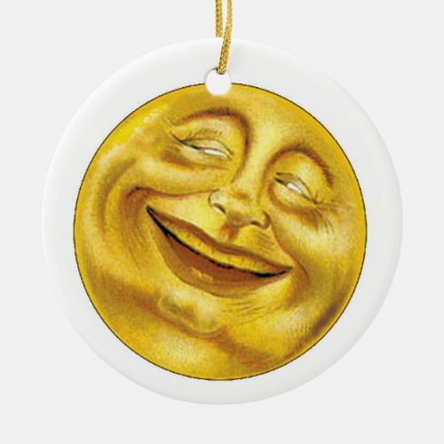 Sun  Moon Ceramic Ornament