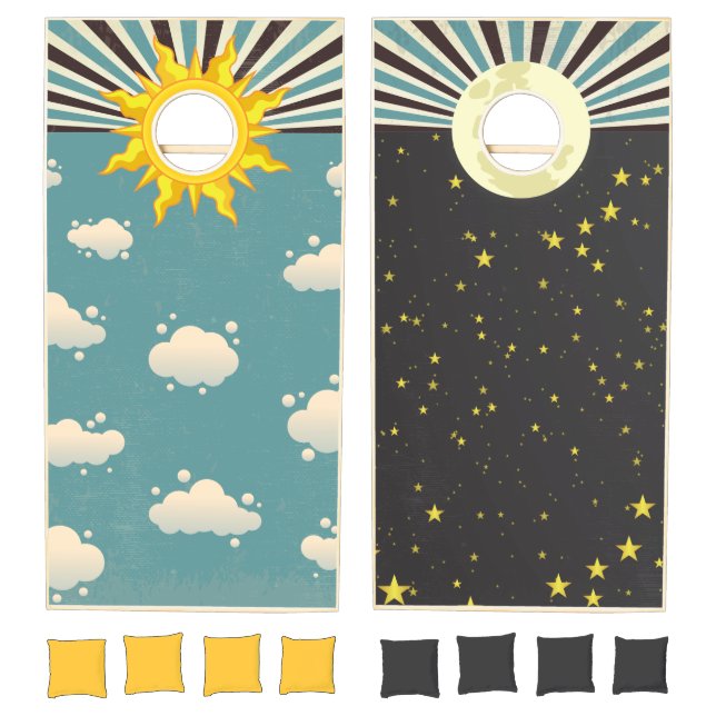 Sun & Moon Cornhole Set (Set)