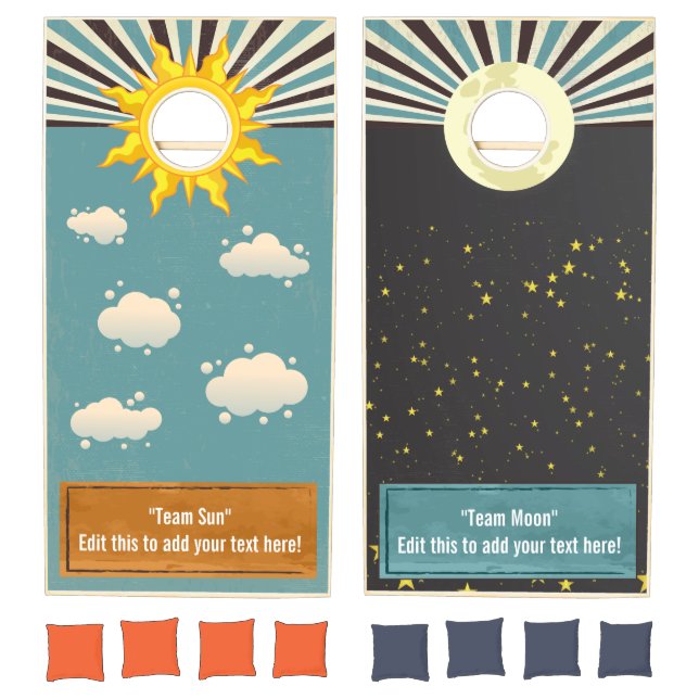Sun & Moon Cornhole Set (Set)