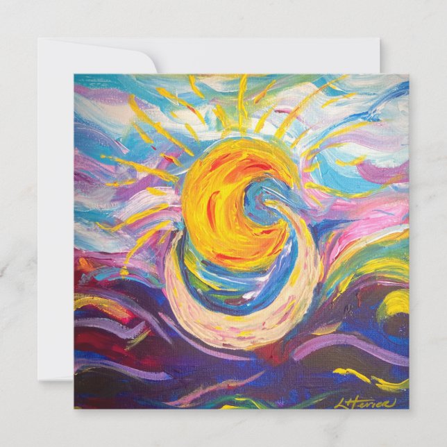 "Sun & Moon" Encouragement Flat Card (Front)