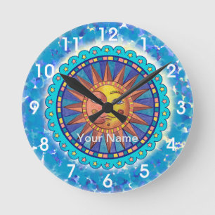 Sun Moon Face Clock