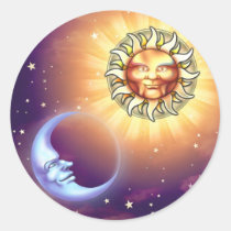 Sun & Moon Faces Stickers