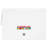 Sun moon flower heart star cloud card (Back Horizontal)