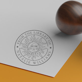 Sun Moon from the Library of Rubber Stamp