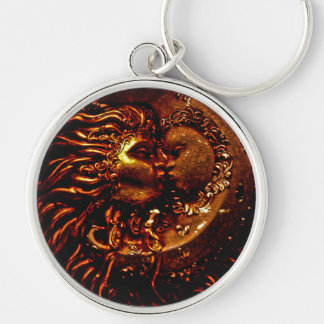 Sun,Moon,Kiss Gifts Keychain