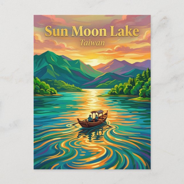 Sun Moon Lake Taiwan Postcard (Front)