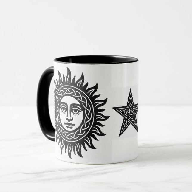 Sun & Moon Liminal Sigil Mug (Front Left)