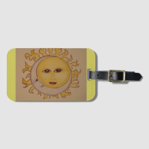 Sun Moon Luggage Tag